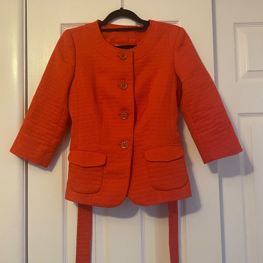 Banana Republic Women's Red Button-Up Jacket